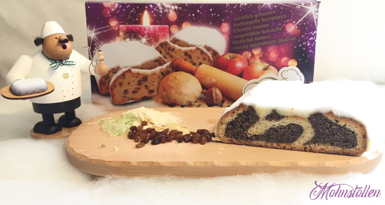 Mohnstollen gestrichen 1500 g Mohn-Stollen